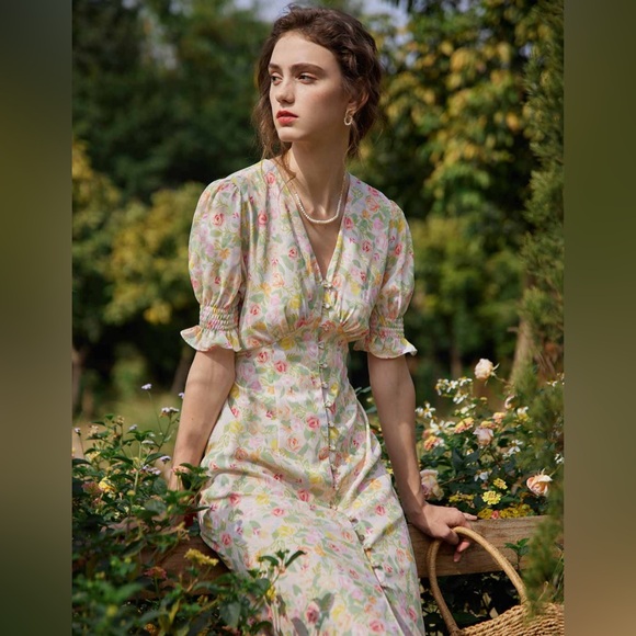 simple retro Dresses & Skirts - Retro floral dress